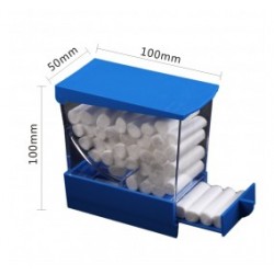 Dispensador Rollo Algodón Azul